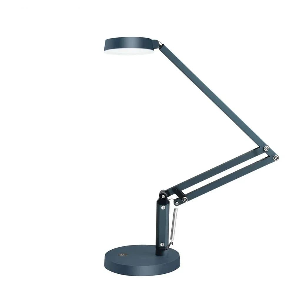Lampada da scrivania con braccio oscillante Lampada da tavolo a LED tattile a livello dimmerabile Ricarica USB Lampada da scrivania flessibile Lettura Protezione per gli occhi con timer