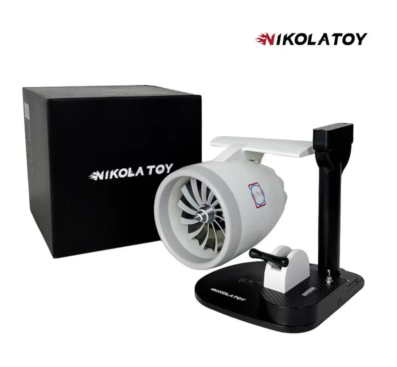 24-hour shipping NIKOLATOY Creative Desktop USB Airplane Engine Turbo JetFan with Wireless Charging