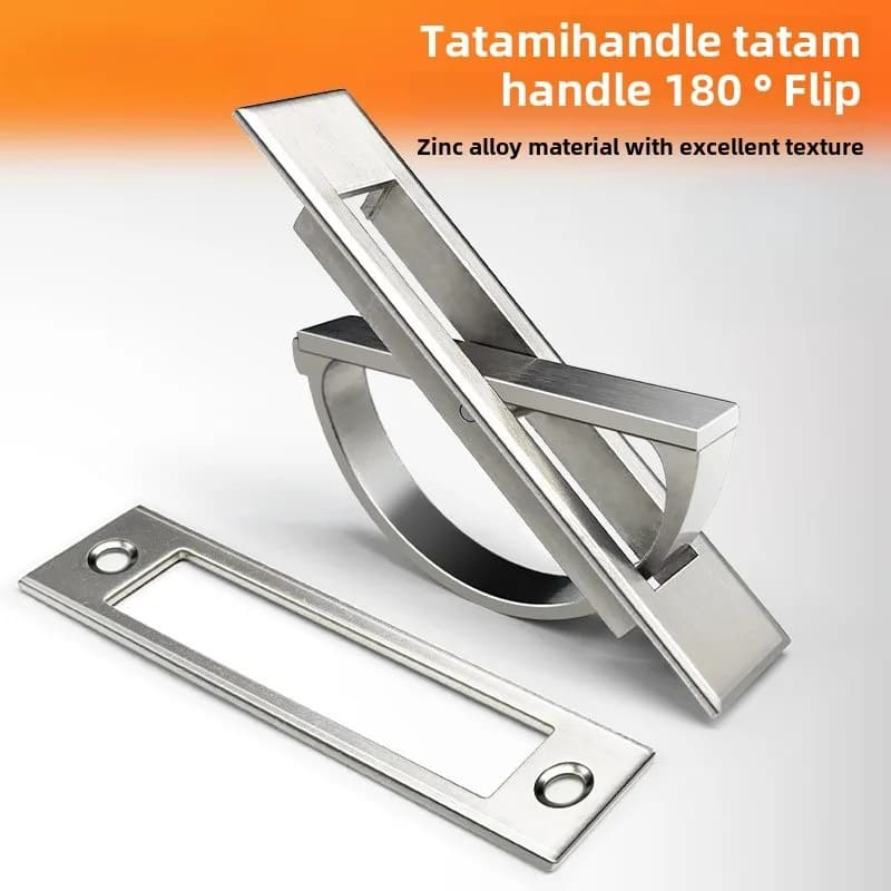 1 PCS Tatami Maniglie nascoste Porta in lega di zinco Copertura per tirare incorporata Maniglia per armadio da pavimento Manopole da incasso scure Ferramenta per mobili