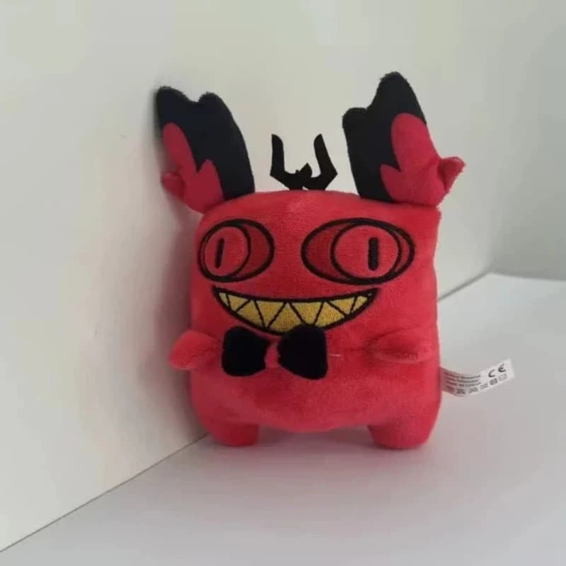 Disponibile Hazbin Hotel Alastor Forma di gatto Peluche Bambola Simpatico cuscino Regalo festivo Alastor Gatto Anatra Peluche Bambola Regalo di compleanno unisex