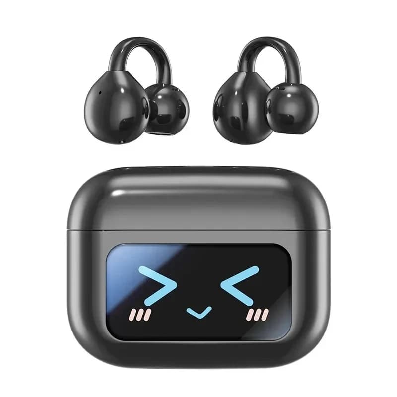 Auricolari Bluetooth Wireless con Controllo Touch, Display LED, Design Anti-Smarrimento, Audio Stereo HiFi, Cuffie Bluetooth per Sport e Gaming