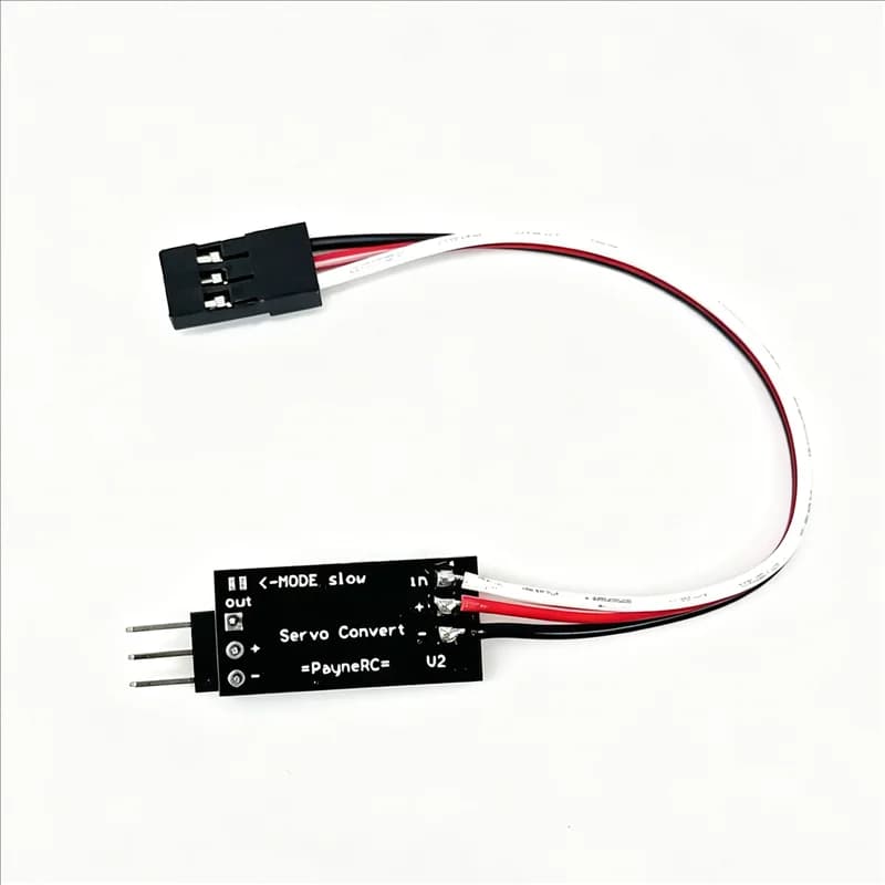 Convertitore Servo Avanzato, Funzione 4-in-1 con Inversione, Regolazione Angolo, Ritardo e Uscita Lenta per Servocomandi RC