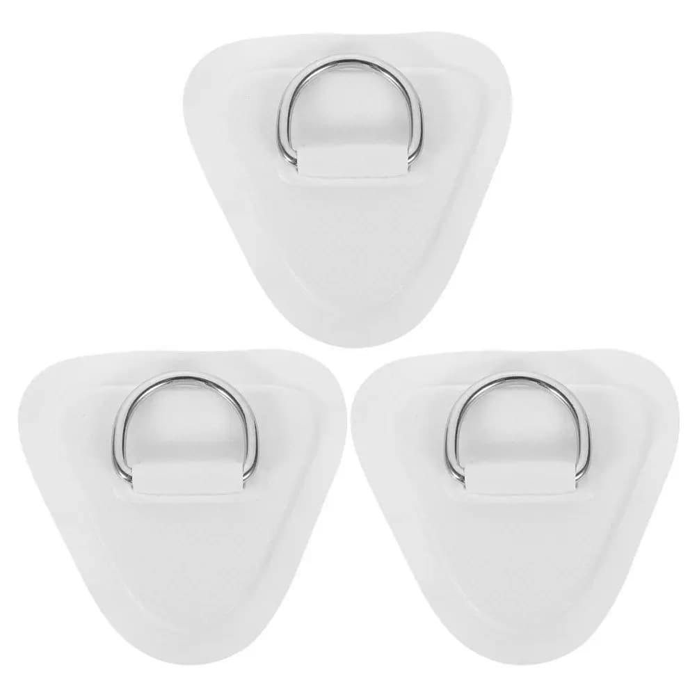 3Pcs Kayak D-Ring Patch Portable Rope Buckles Stainless Steel PVC Canoe Cord Fixing Kit Boat Yacht Deck Anchor Line Supplies
