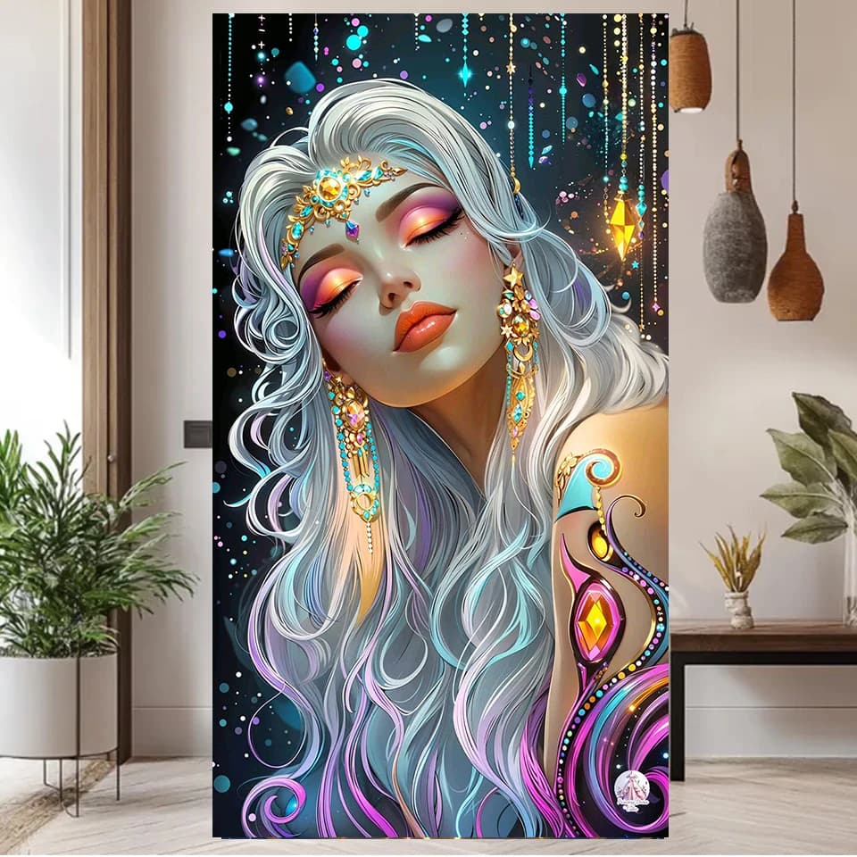 Bellezza incantata pittura diamante fai da te Gioielli punto croce diamante arte mosaico di cristallo Ultima dea creativa decorazioni per la casa