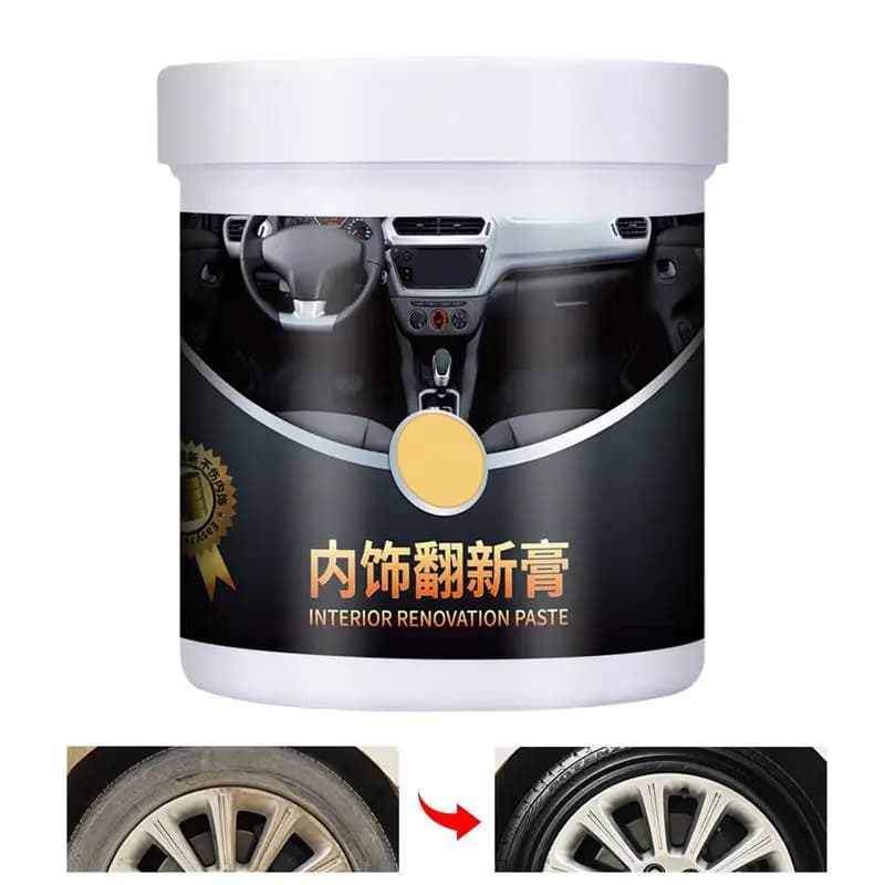 Tire Shine Wax Auto Black Crystal Gloss Shine Coating Paste 500ml strumento di manutenzione dei pneumatici per suv RVs Sedans Mini Cars And Trucks