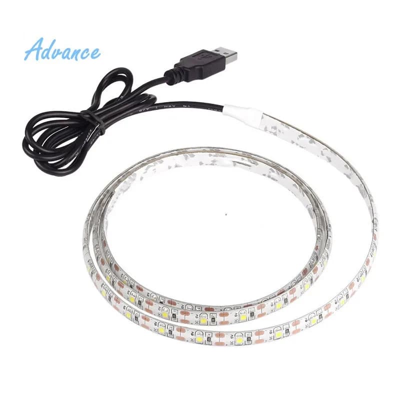 Striscia LED USB 5M 5V 3528 1 metro 5 metri Bianco freddo caldo Rosa Verde Blu Rosso Nastro SMD Luce per armadio da soffitto impermeabile