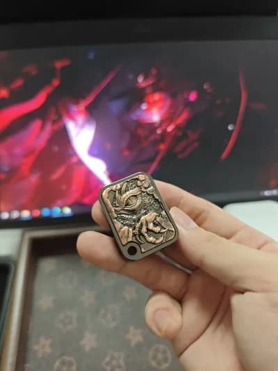 Track Dragon Shaped Side Push Click Push Slider EDC Fidget Spinner Trendy Pocket Stress Relief Collectible Hand Toy