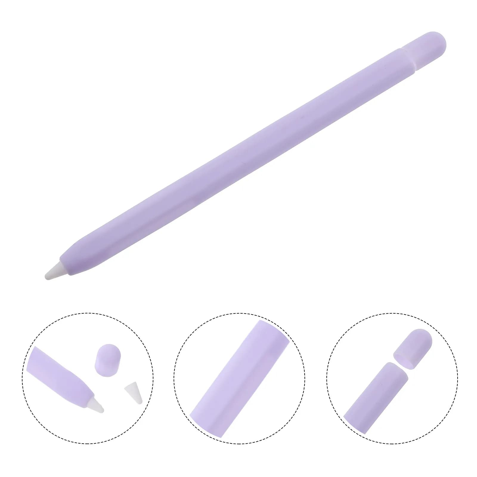 Unique Carrot Design Silicone Stylus Pen Sleeve Protector Compatible with Apple Pencil 2 Stylus Pencil Protective Cover Case