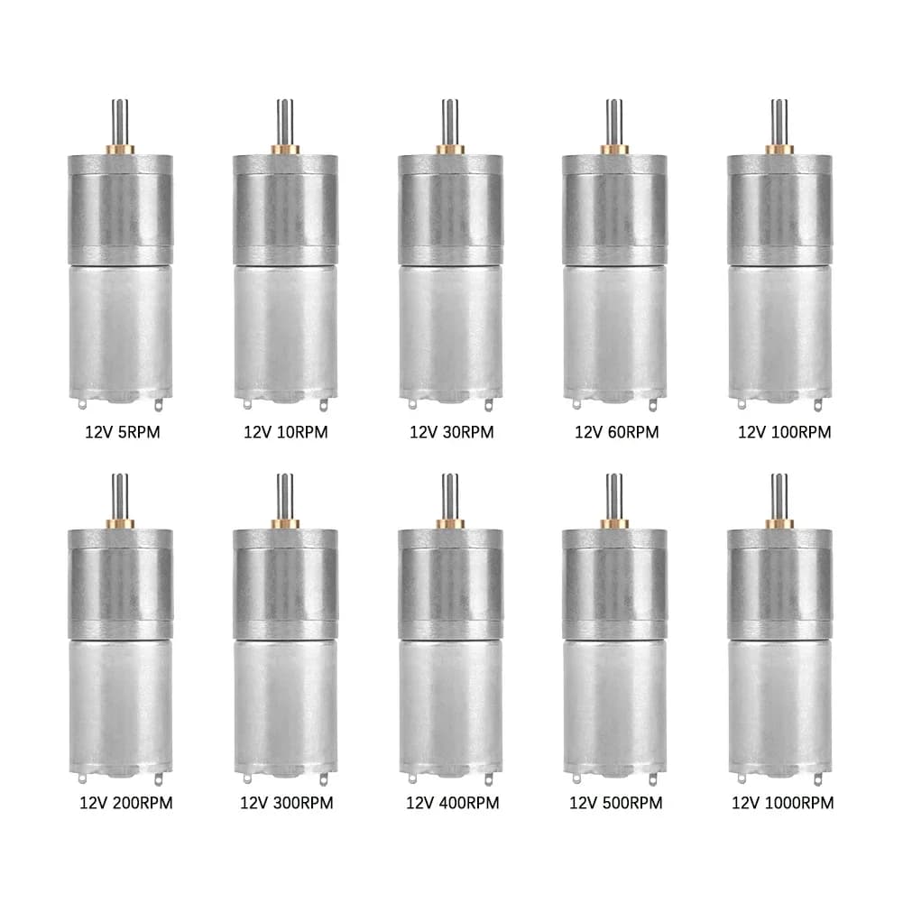 1Pc 25mm DC 12V 25GA-370 Motoriduttore in metallo a bassa velocità per motoriduttore DC con serratura elettronica