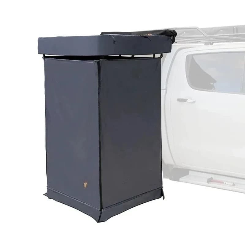 Tenda con Striscia LED Integrata, Tenda Doccia per Campeggio all'Aperto, Toilette Portatile Laterale per Auto e Riparo per la Privacy Durante il Bagno