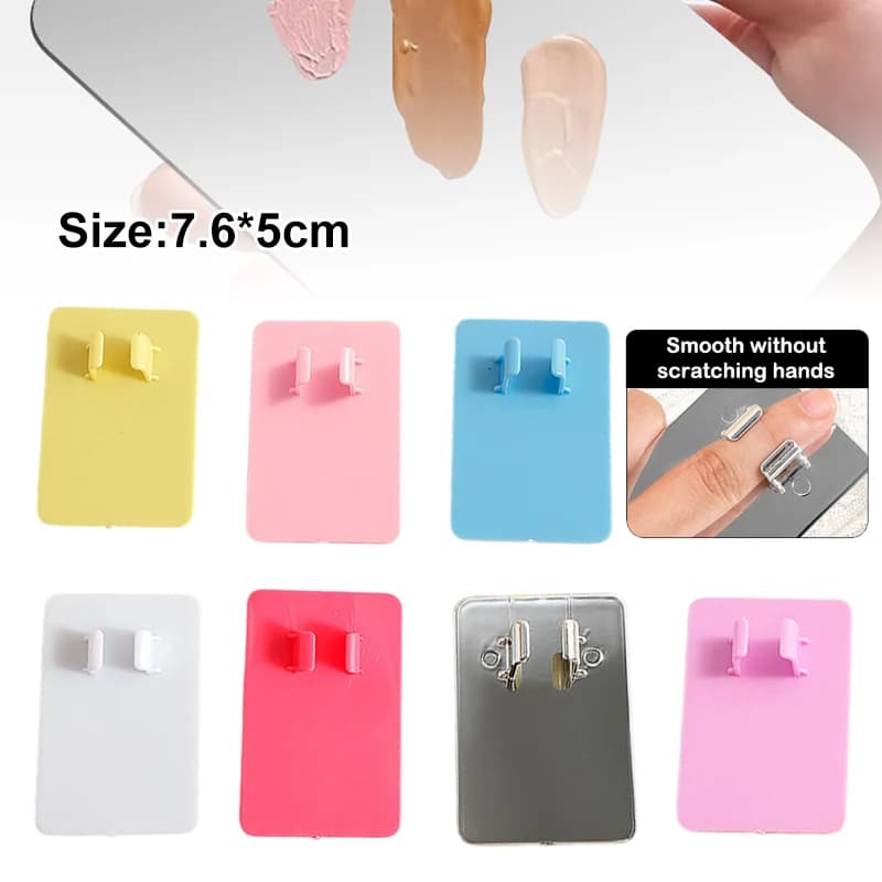 Vassoio per tavolozza colorato Anello di miscelazione Spatola per toner per trucco Miscelazione di liquidi Fondotinta Crema Strumento per trucco cosmetico per i viaggi
