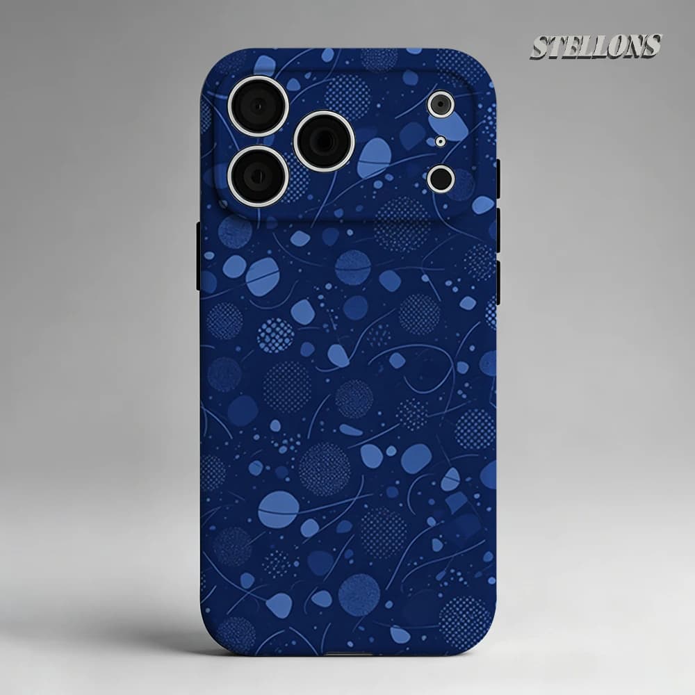 Abstract Blue Dot Phone Case For Magnetic Phone Case for IPhone 17 16 15 14 13 Pro Max Plus Single Double-layer tough Case