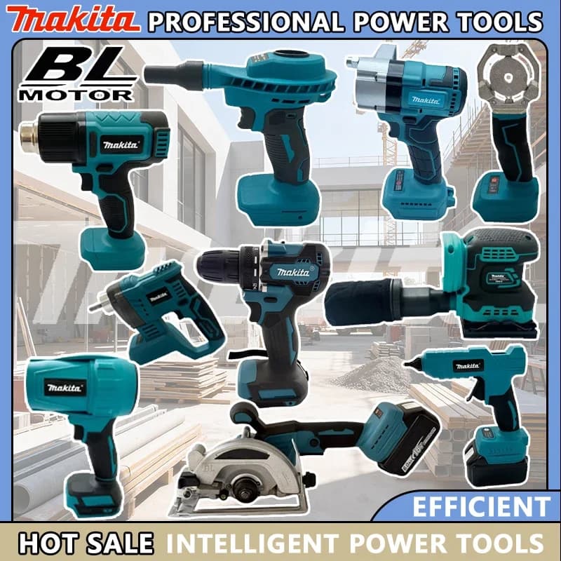 Utensili Makita all'ingrosso: Pistola termica elettrica, pistola ad aria calda, sega a sciabola portatile senza fili, utensili elettrici portatili