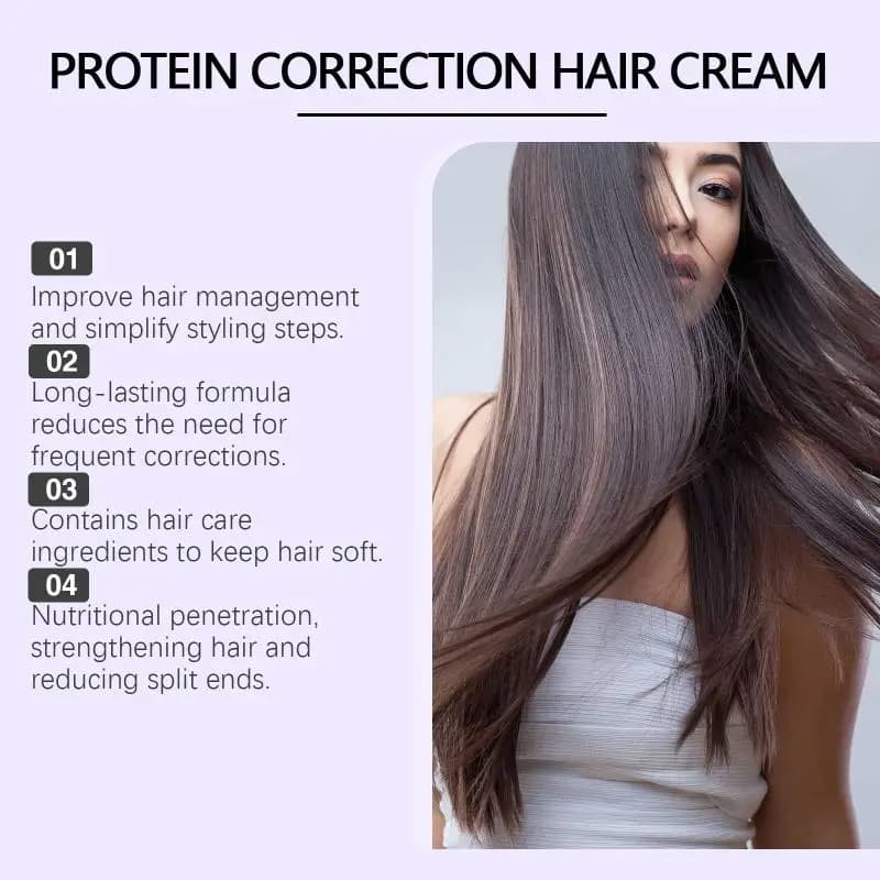 Keratin Background Balm for Hair, Softens and Restores Gloss, for Hairs Crespi, Dry and Danneggiati, Home Smooth Treatment
