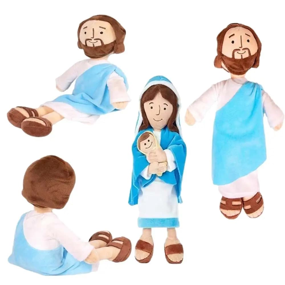 Gift Cushion Jesus Sofa Decoration Christ Religious Virgin Mary Stuffed Toy Plush Pillow Jesus Plush Doll Virgin Mary Plush Toy
