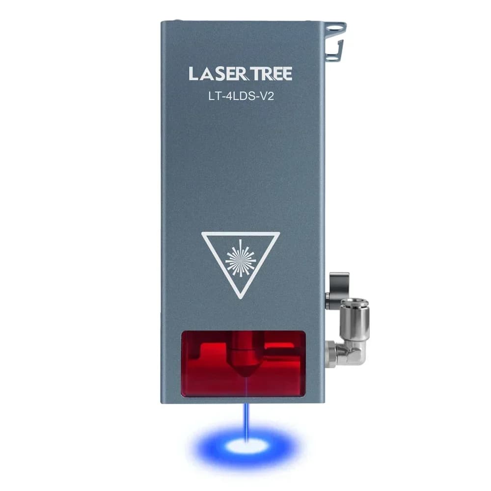 LASER TREE 4LDS-V2 Modulo per incisione laser a potenza ottica da 20 W con testa di taglio laser blu Air Assist per compensato in pelle acrilica