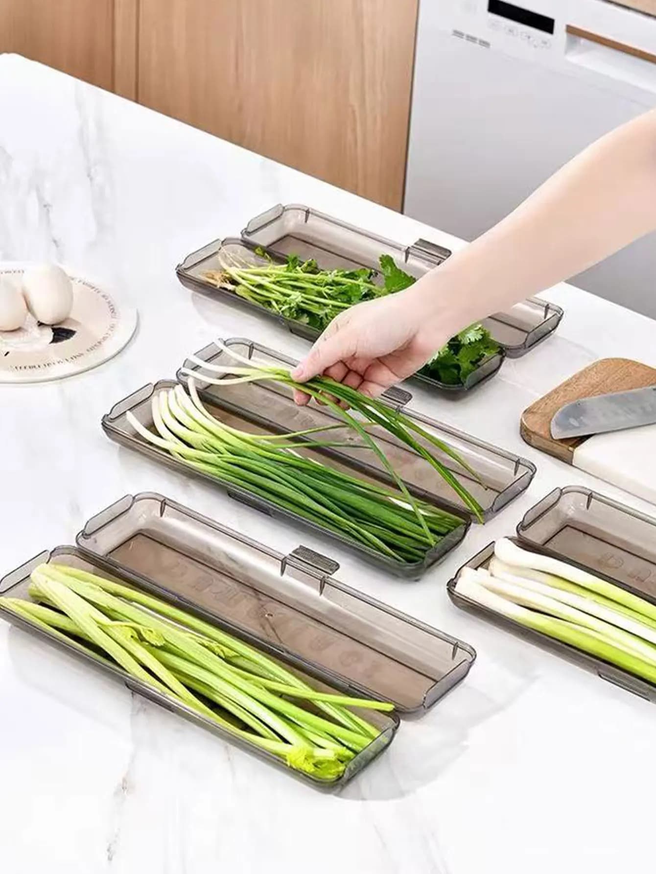 Contenitore per conservare cipolle e coriandolo, contenitore per frigorifero, contenitore per zenzero e aglio per uso alimentare, organizer speciale per pasta e verdure, 1 pezzo