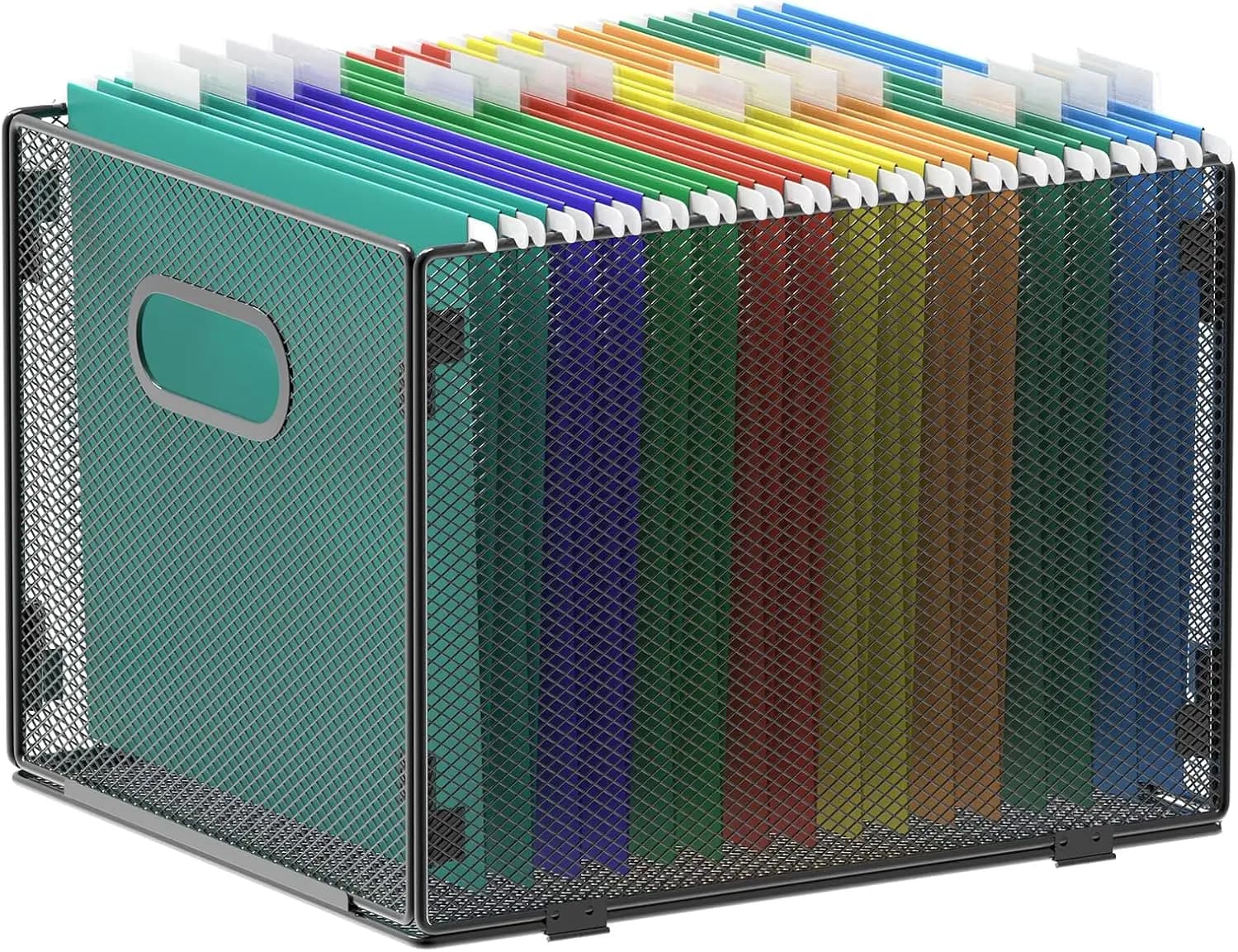Organizzatore per documenti in rete, contenitore pieghevole per documenti, cartelle e file formato lettera