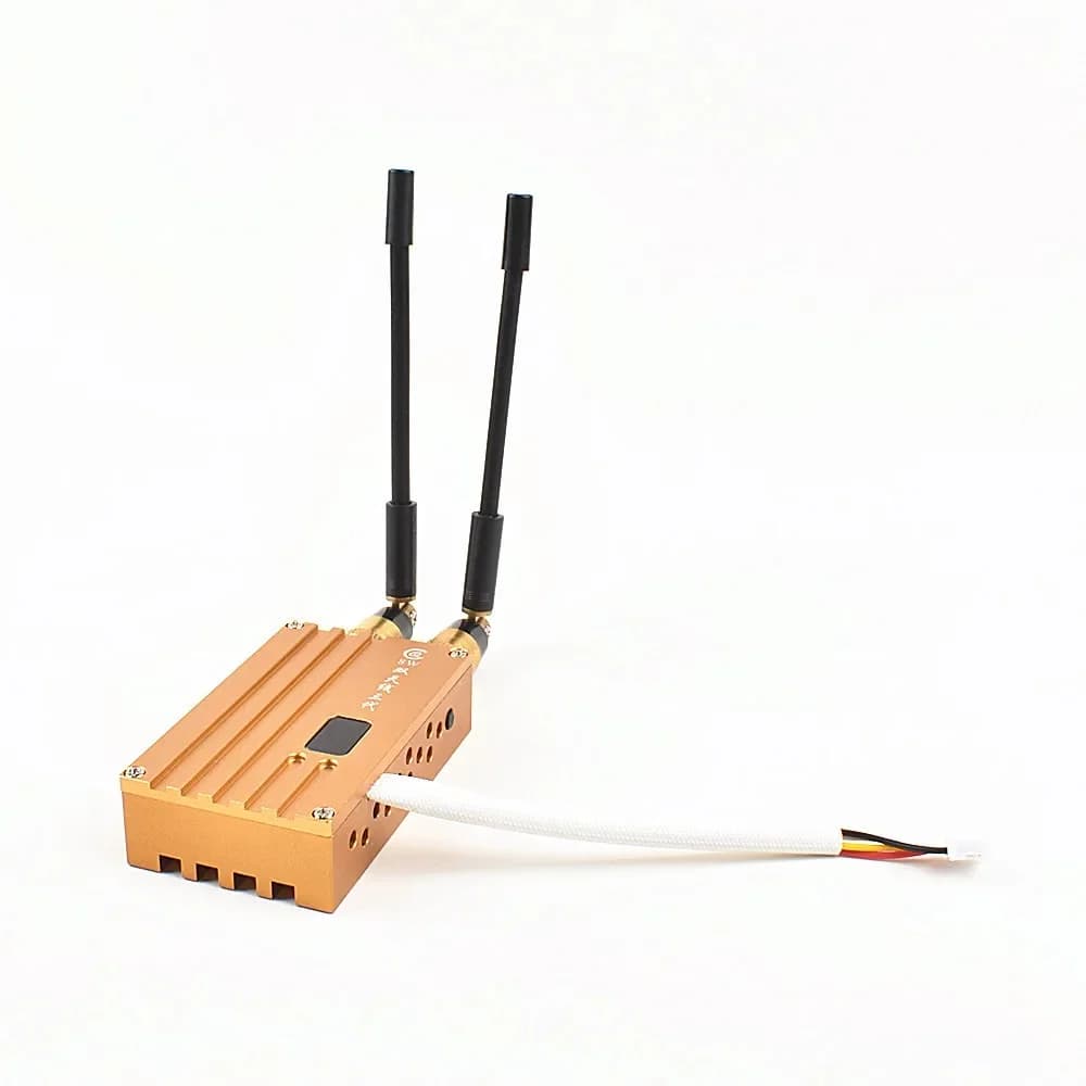 Trasmettitore video wireless LOS U-AV / FPV Mini 1.2Ghz 8W da 40 km con 6 canali per collegamento video Dr-one