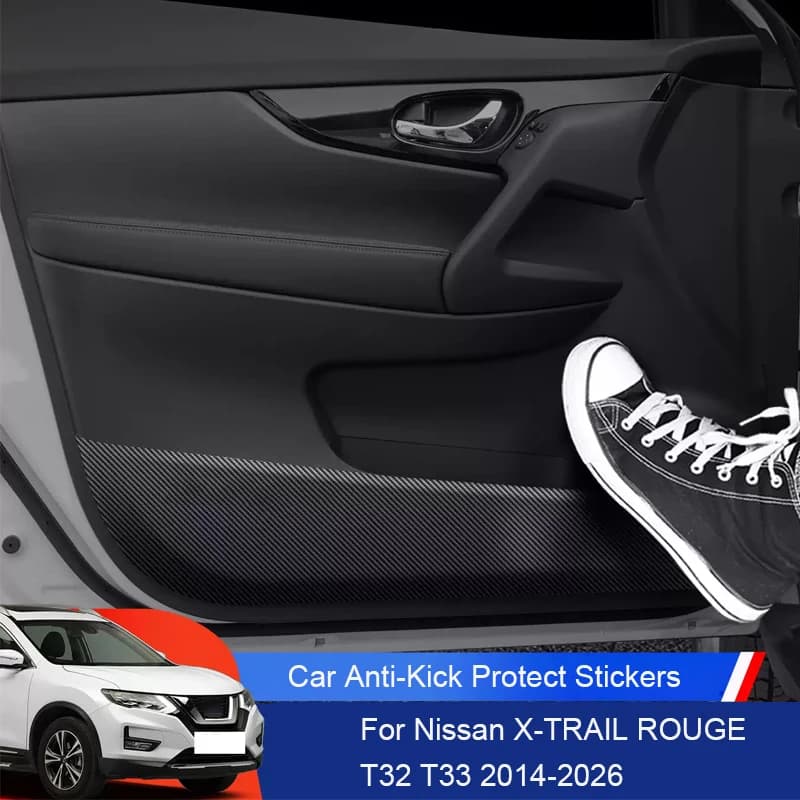 Auto B-Pillar Porta Anti-Calcio Proteggere Pad Per Nissan X-TRAIL ROUGE T32 T33 2014-2026 Tronco Anti-Sporco Resistente Ai Graffi accessorio
