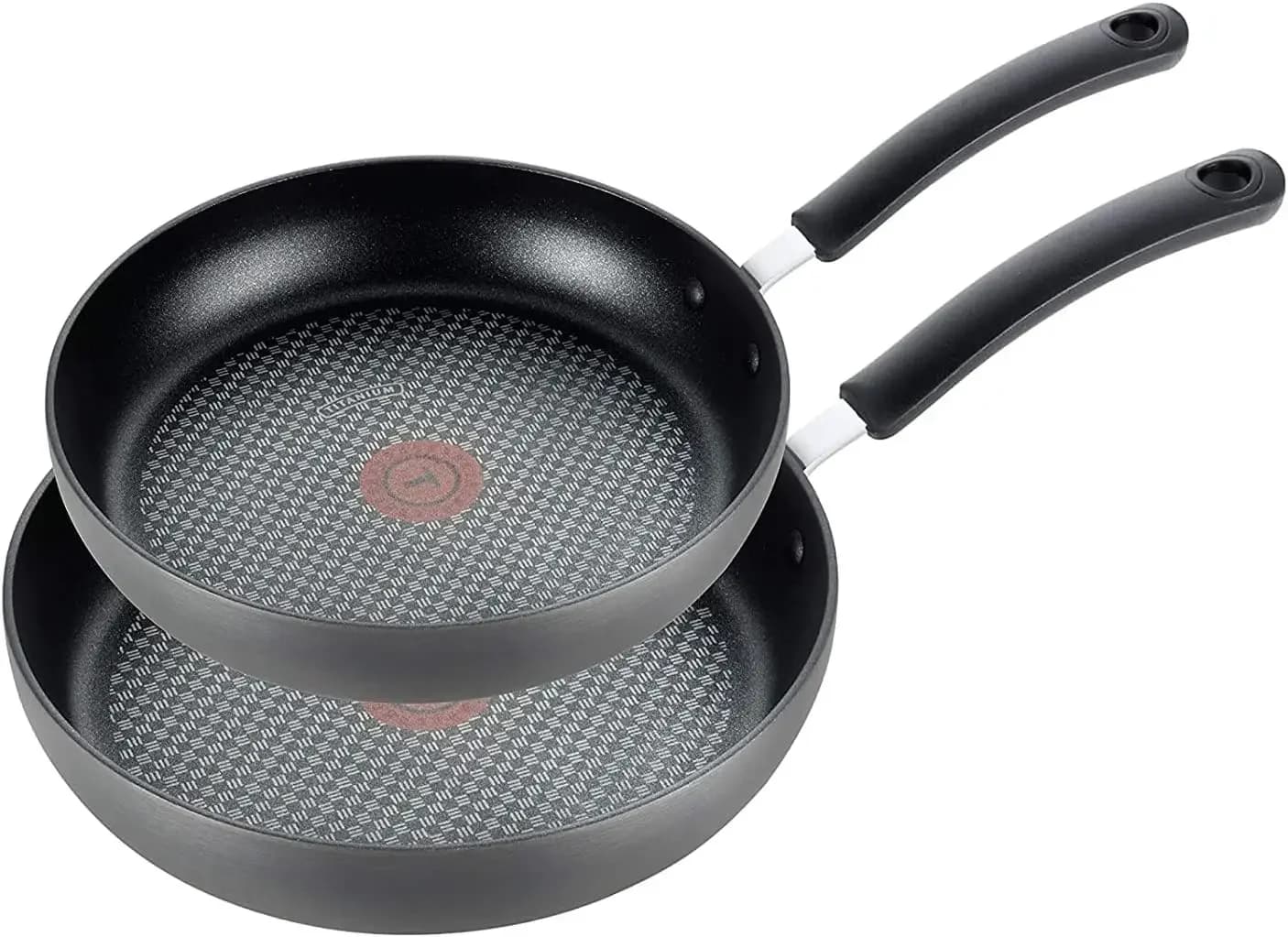 Set di Padelle Antiaderenti in Alluminio Anodizzato, 2 Pezzi da 8 e 10 Pollici, Adatte al Forno fino a 400°F, Lavabili in Lavastoviglie