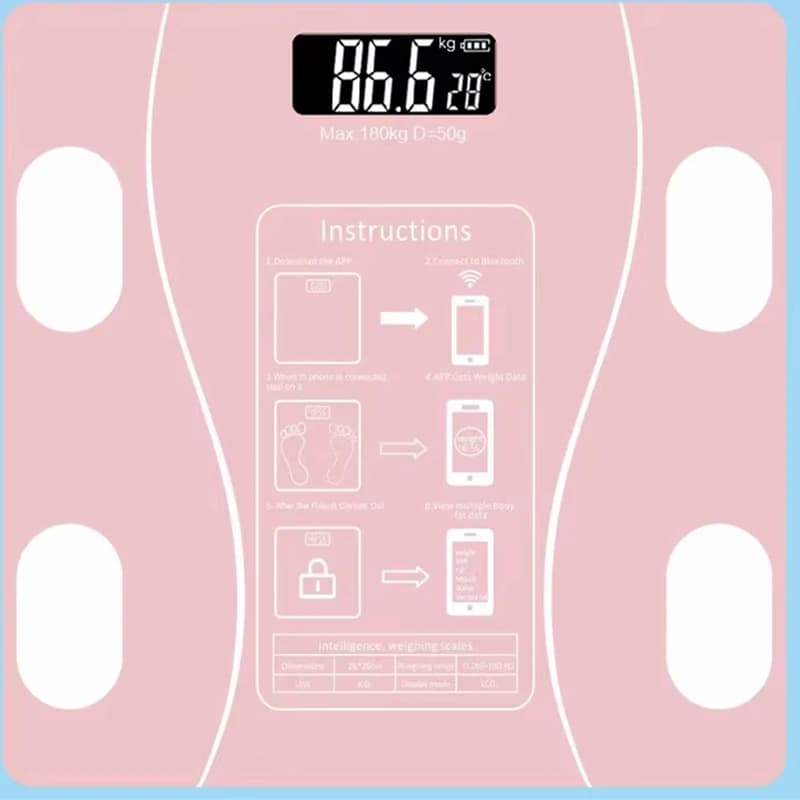 Body Fat Scale Smart Wireless Digital Bathroom Weight Scale Body Composition Analyzer With Smartphone App Bluetooth-compatible