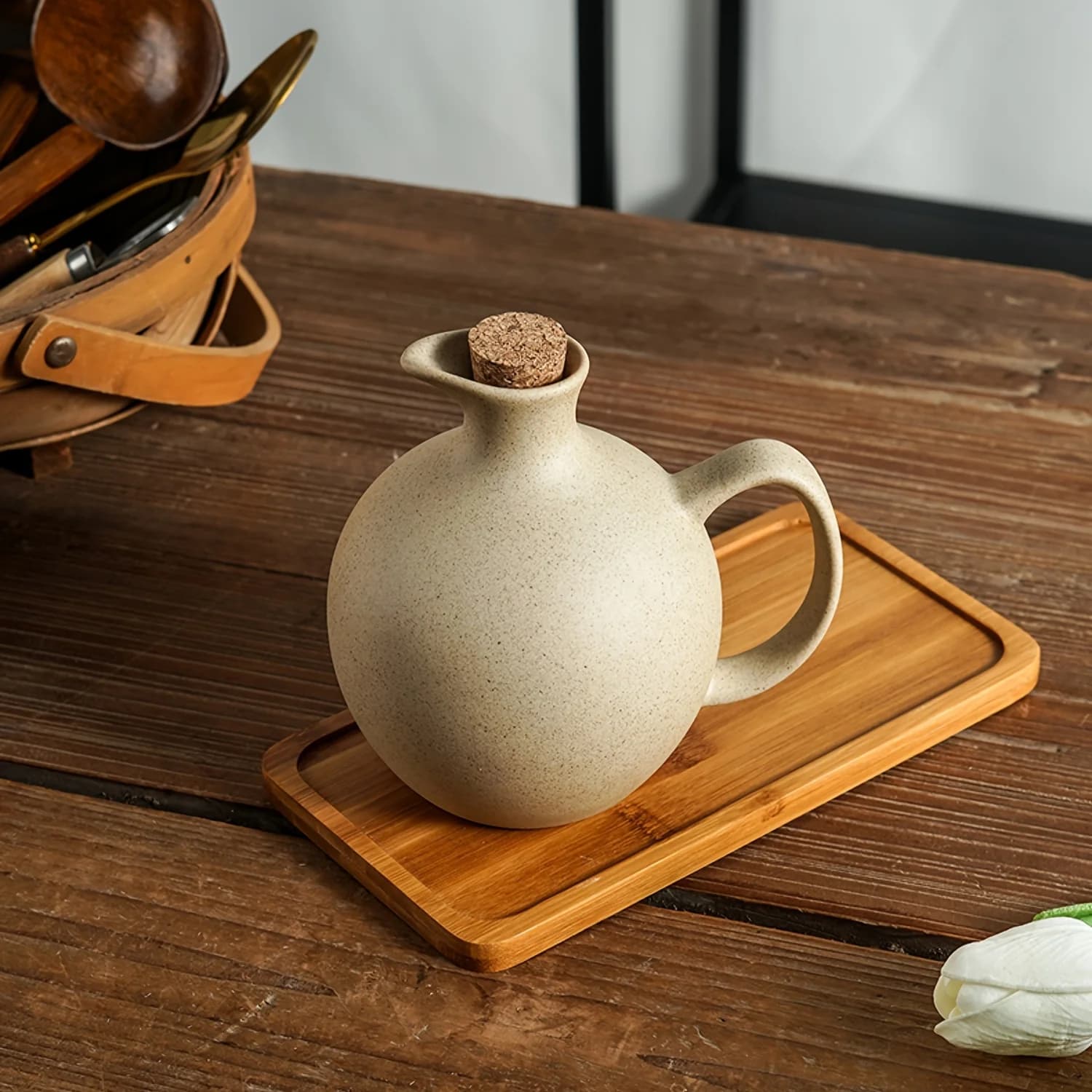 Barattoli di spezie in ceramica minimalista creativa in stile giapponese Set di 3 contenitori per condimenti da cucina, contenitori per sale e zucchero