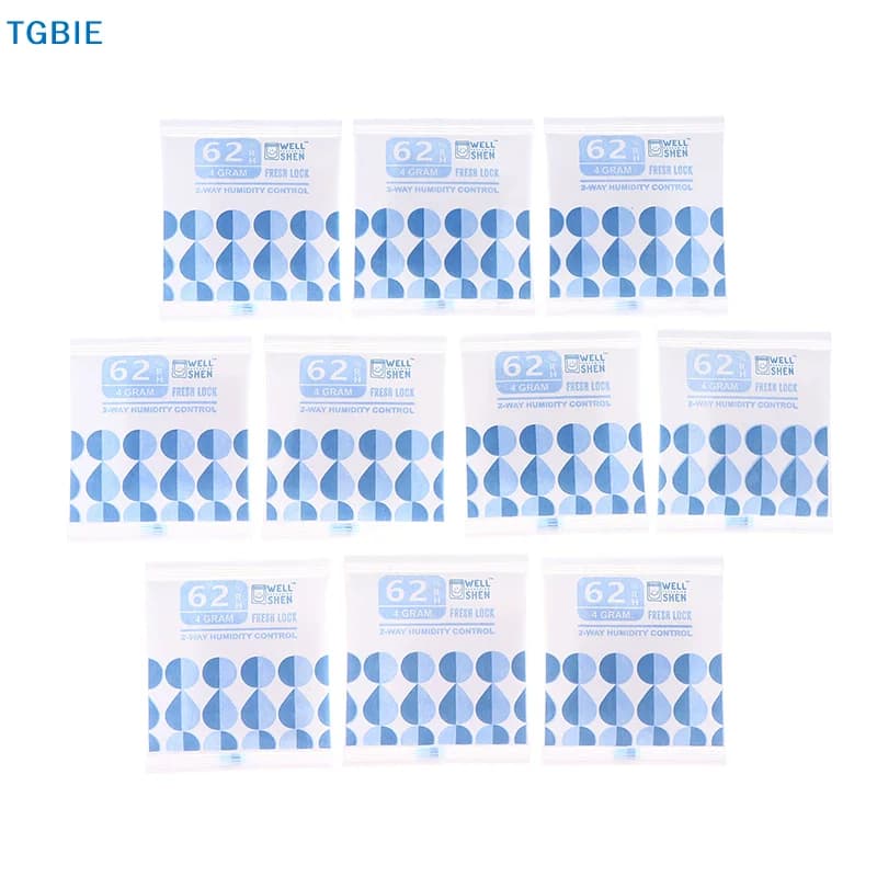 ♪ TL] 2 Vie Humidity Control Packs, Size 4g/8g, 62% UR for the Conservation and Storage of Flowers, Grasses, Humidity Balancing, Hydrating Packages