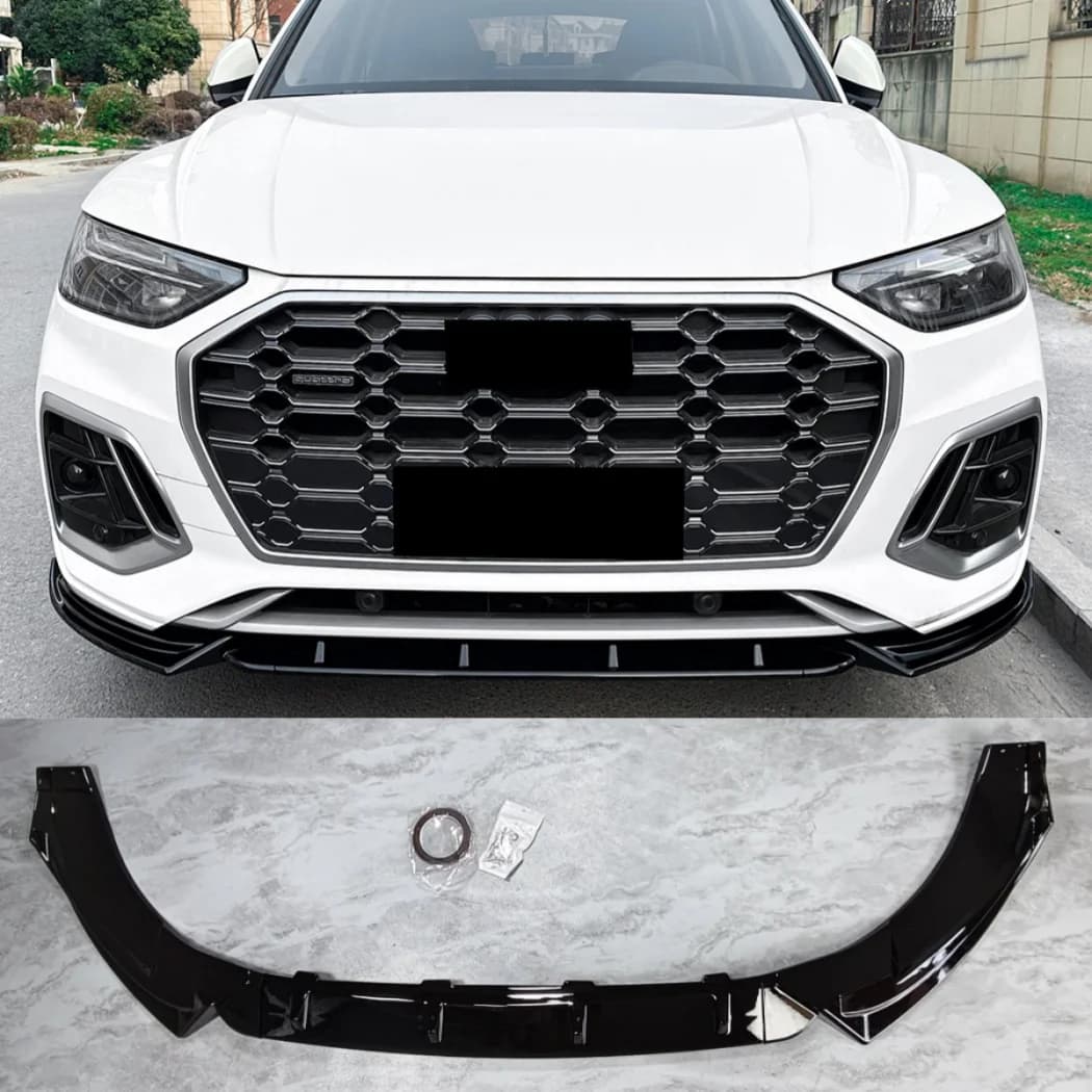 Front Bumper Lip Diffuser Spoiler Splitter Body Kits for AUDI Q5 SQ5 FY Sline 2018-2020 Q5 SQ5 FY S Line 2021-2026 Sportback
