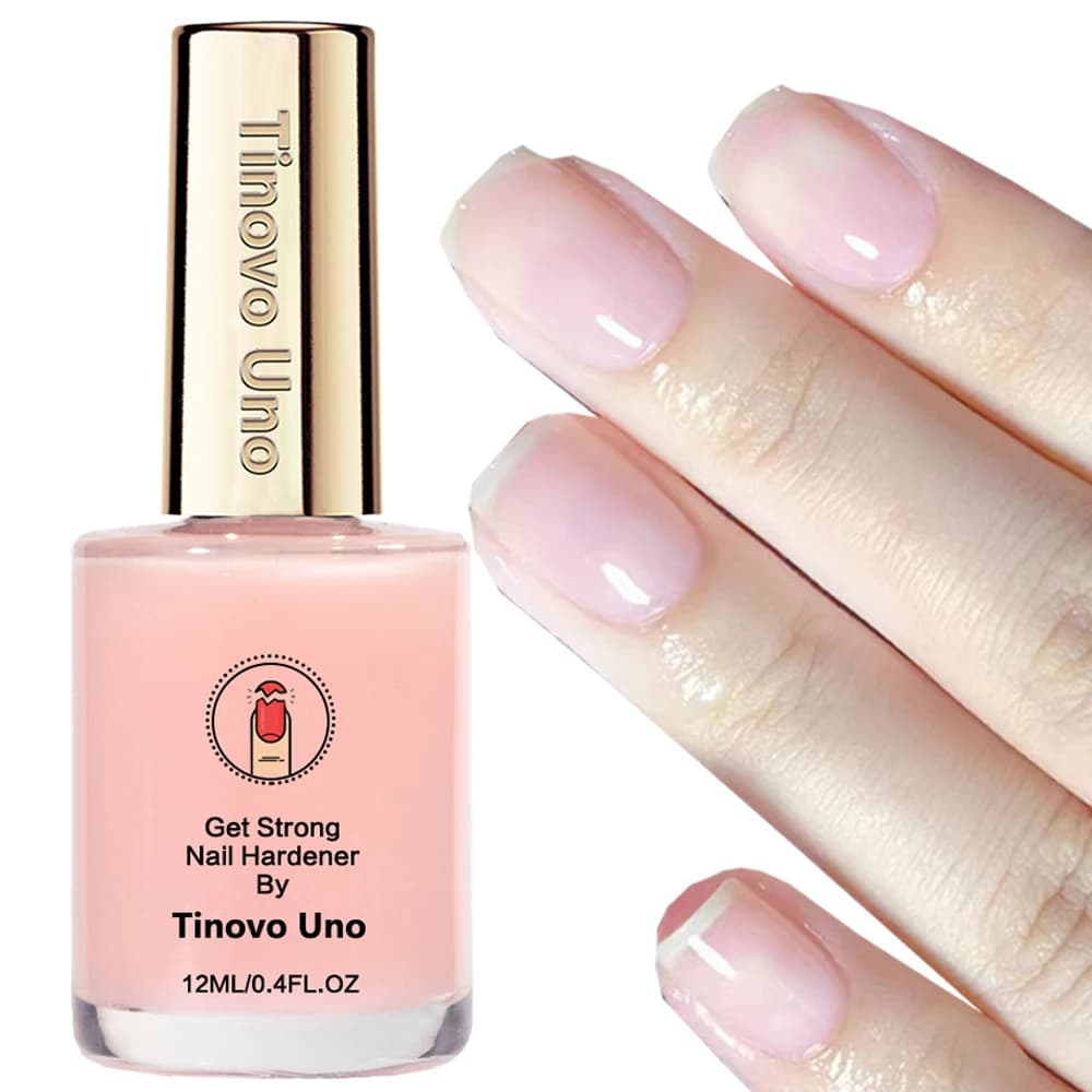 1PCS Rinforzo per unghie alla cheratina Formula naturale ad asciugatura rapida Indurente per la crescita delle unghie 12ml Unghie Enhancer Rosa Trattamento per unghie artistiche Riparazione
