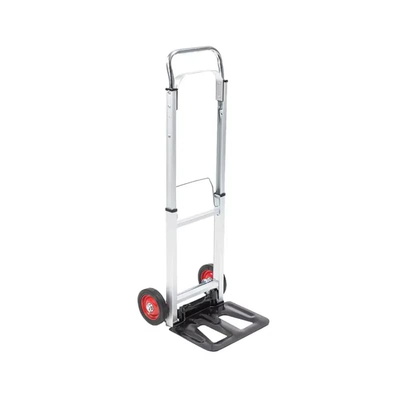 Camion a mano pieghevole in alluminio: carrello portatile a 1 ruota per attrezzi da giardino, scatole e forniture per traslochi, leggero e personalizzabile