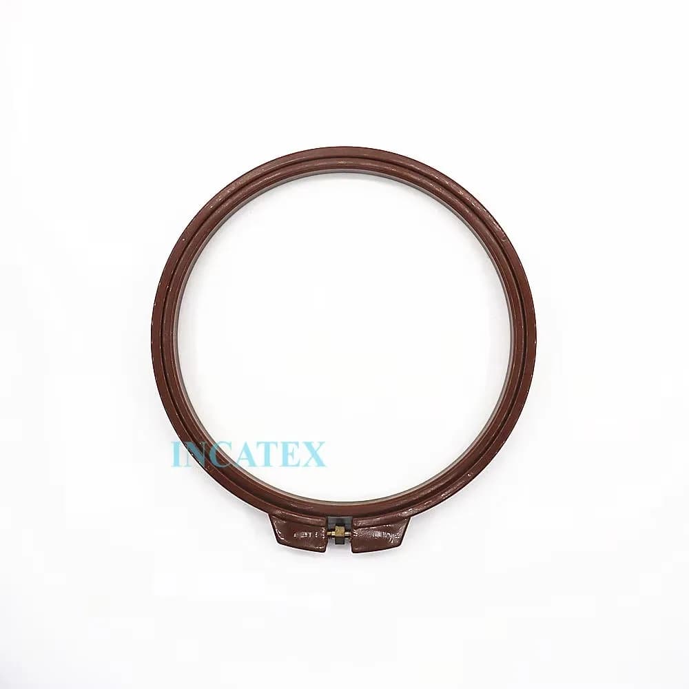 3 Pcs Good Quality Barudan Flat Embroidery Machine Spare Parts Plastic Round Frame Hoop 120mm Diameter Brown