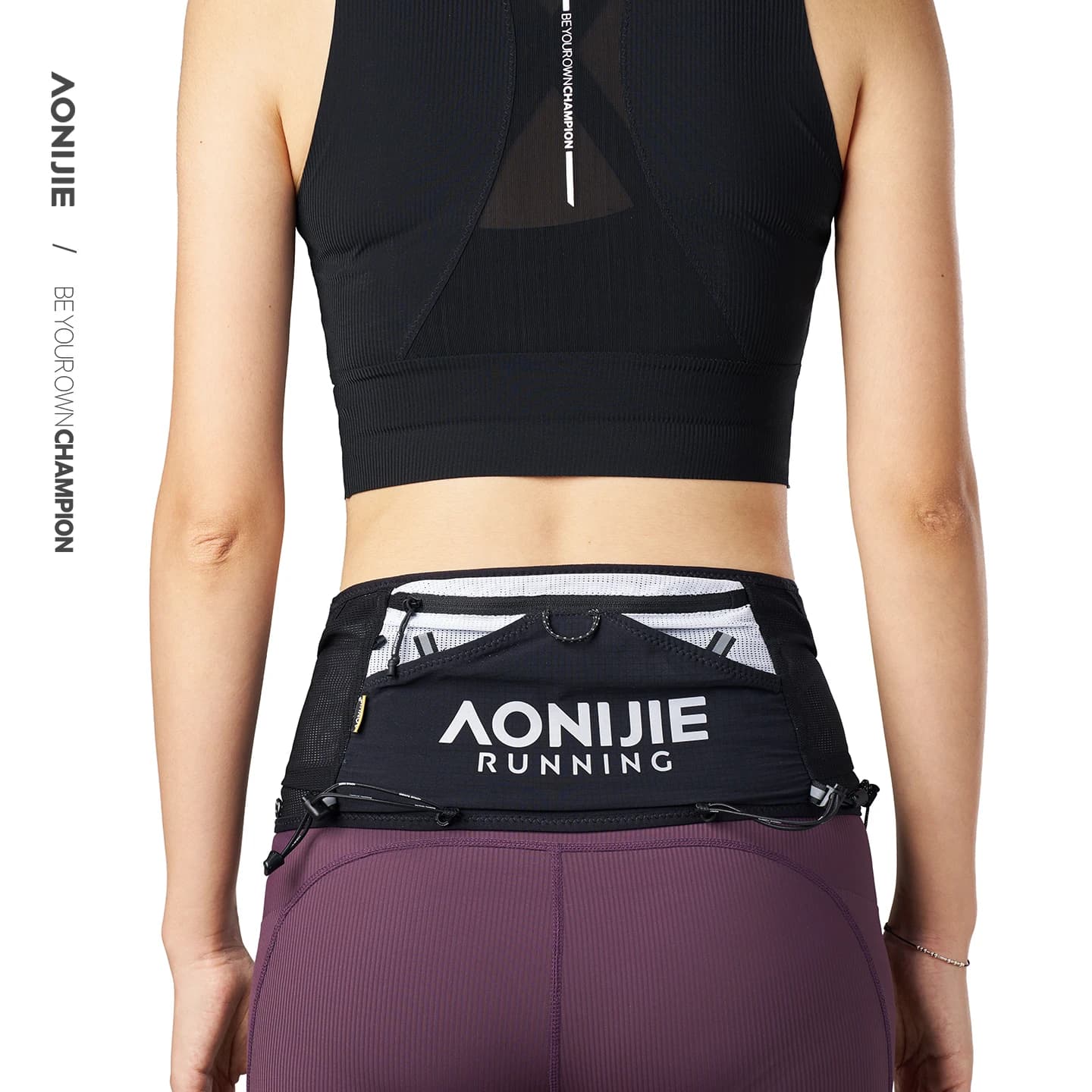 Aonijie Outdoor Running Waist Packs Ultralight Large Waist Bag Belt Portable for Trailing Running Marathon Camping Hiking W8141