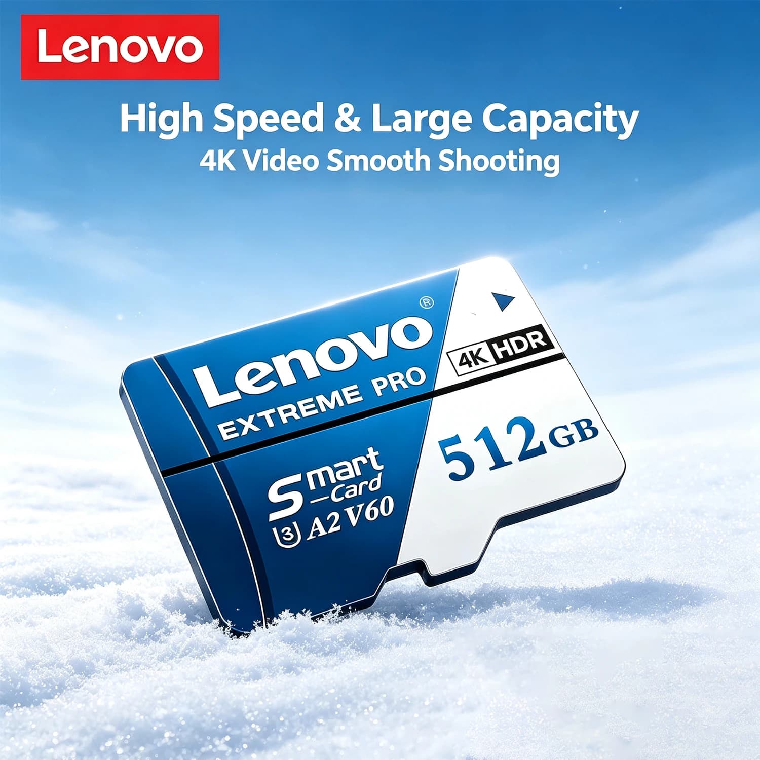 Lenovo High Speed Micro SD Card V60 U3 Extreme Pro Flash Memory Card 1TB 512GB 256GB 128GB For Phone/Drone/Camera Cross-Use