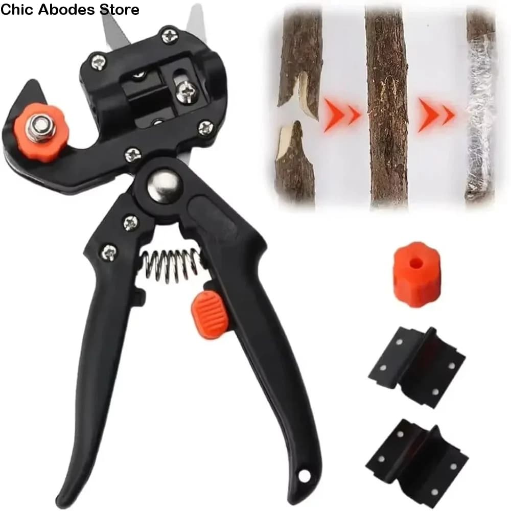 Multifunction scissors for grafting, Professional shears for powering, Practical and Fast Garden Tools for Tracing Trees