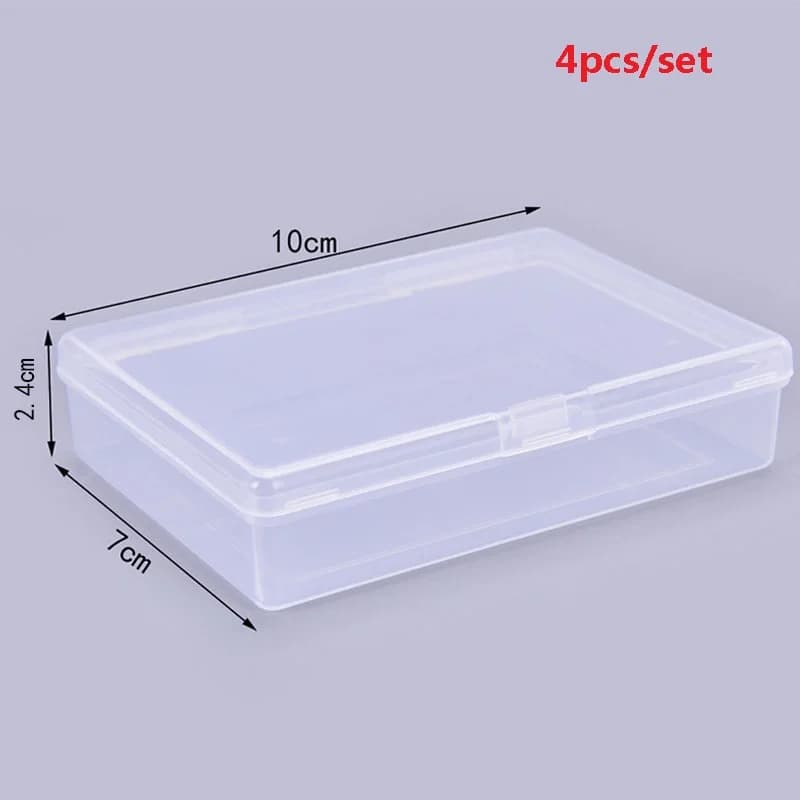4PCS 10*7*2.4cm scatole di plastica trasparente contenitore di carte da gioco custodia in PP imballaggio scatola di carte da gioco di poker per giochi da tavolo