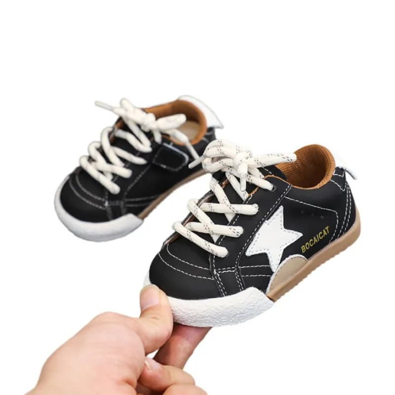 Scarpe da passeggio per bambini in vera pelle scarpe funzionali antiscivolo per ragazzi nuove scarpe da tavolo con puntale per ragazze Scarpe casual con suola morbida per bambini