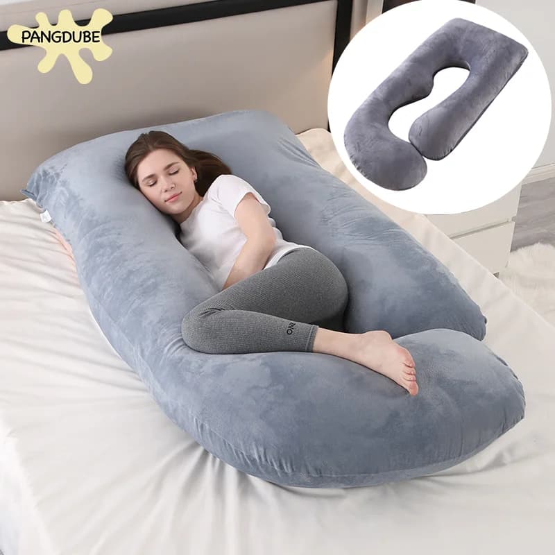 Cuscino per Gravidanza a Forma di G PANGDUBE, Supporto Lombare per Donne in Gravidanza, Cuscino per Allattamento in Cotone, 3KG, Cuscino per il Corpo