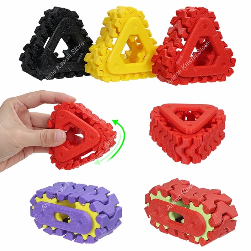Fidget Spinner a Pista Stampato in 3D, Giocattolo Antistress e Anti-Ansia per Adulti