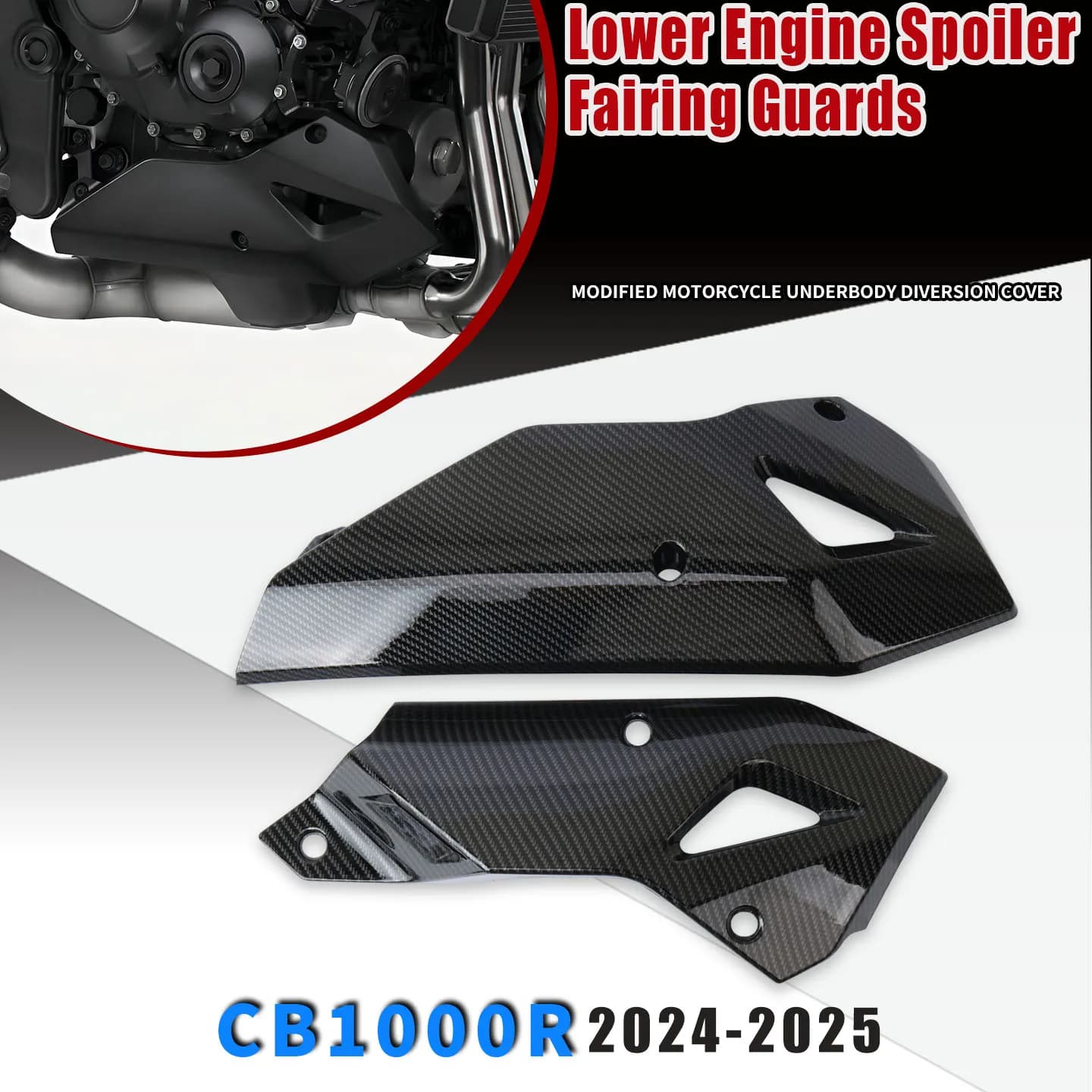 Per CB1000R 2024 2025 Accessori Moto Motore Telaio Pancia Inferiore Motore Spoiler Carenatura Guardie Della Copertura Della Protezione