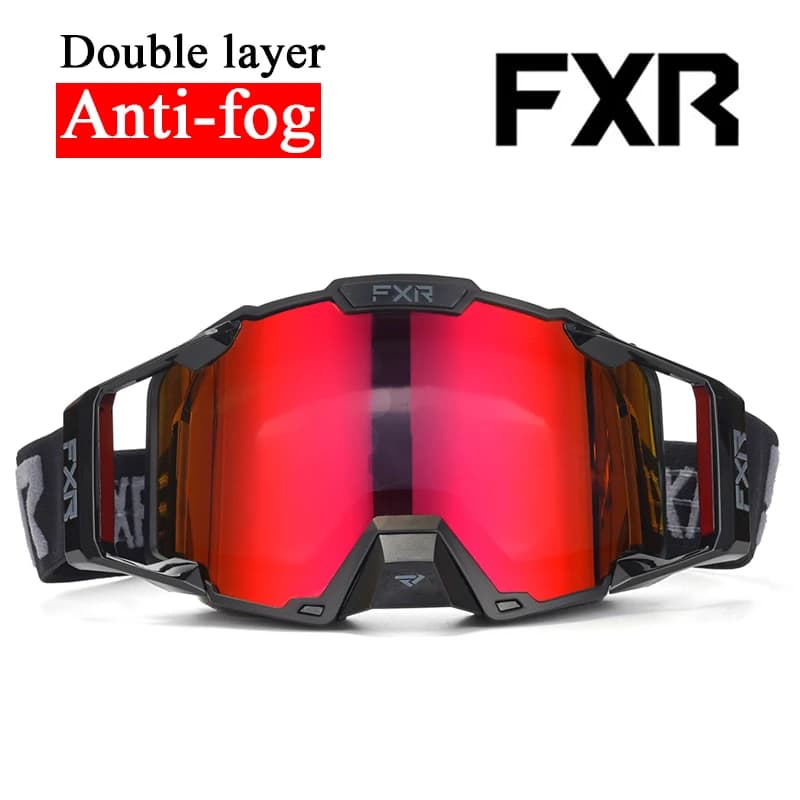 FXR COMBAT Motorcycle helmet glasses FXR Motorcycle racing glasses MTB Dirt Bike Ski glasses Double layer anti-fog glasses