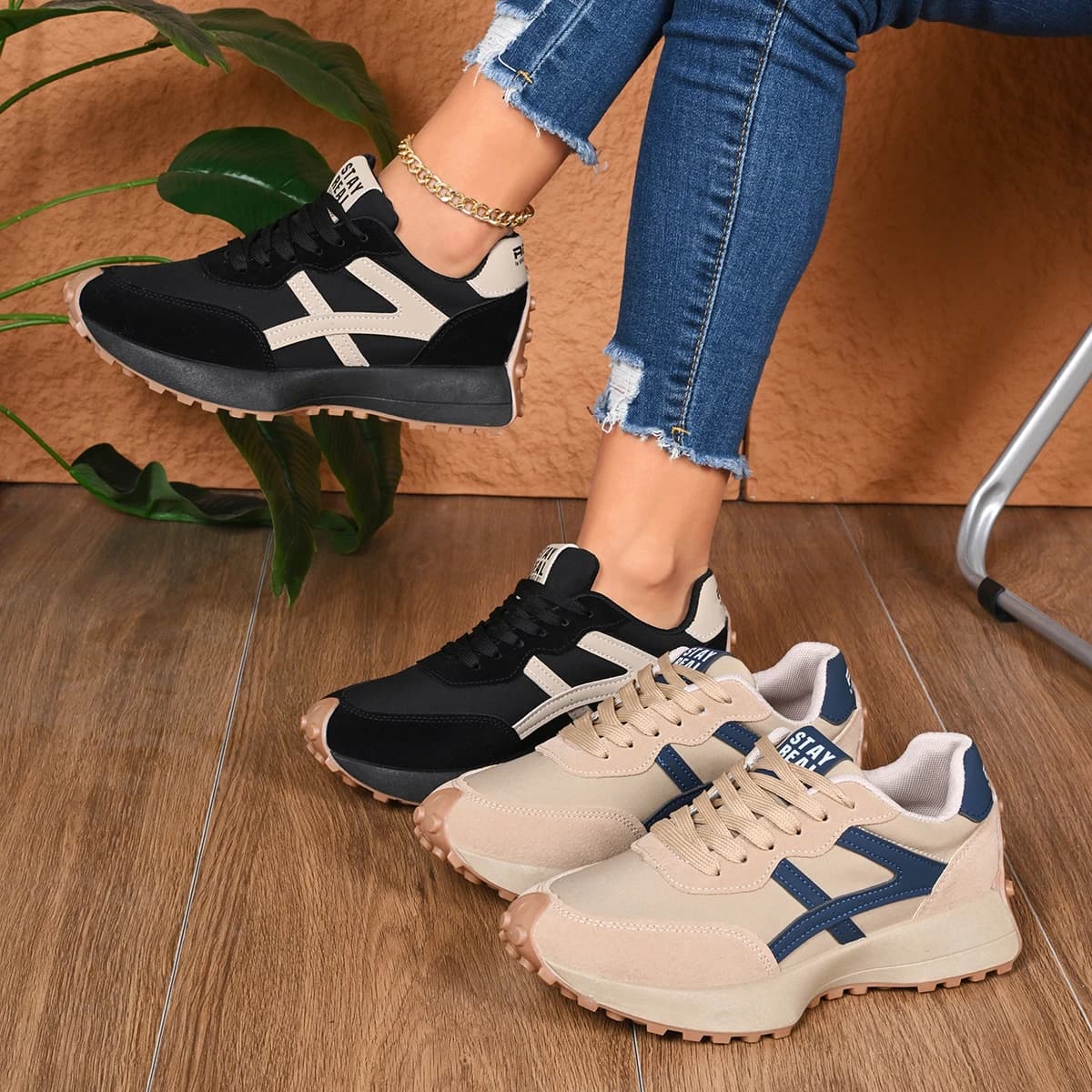 Nuove Sneakers da Donna 2026, Scarpe Sportive Casual Primaverili con Lacci, Sneakers di Lusso con Piattaforma Antiscivolo, Scarpe da Corsa per Donna, Zapatos De Mujer