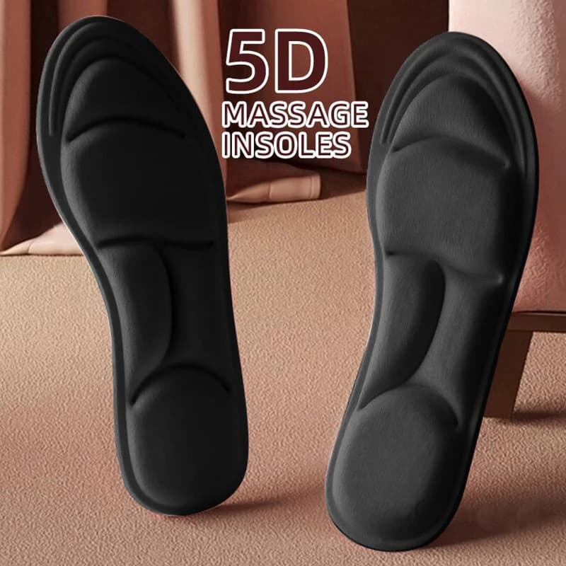 Solette in memory foam per massaggio 5D Ispessimento Cuscino traspirante Ammortizzazione Comfort Adatto per solette con tacchi alti