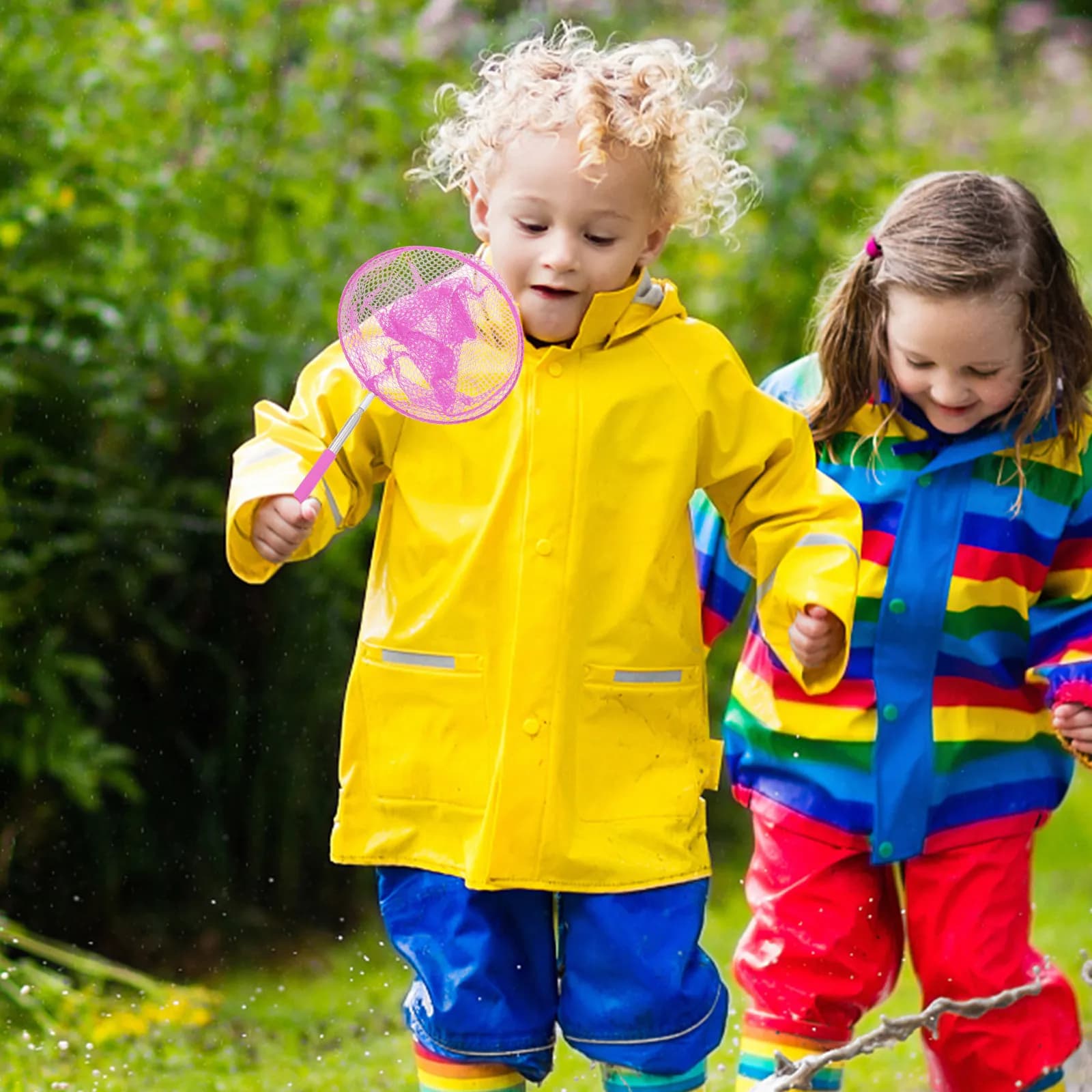 6 reti per catturare insetti, rete telescopica in acciaio inossidabile, rete da pesca estensibile portatile per esterni, per bambini