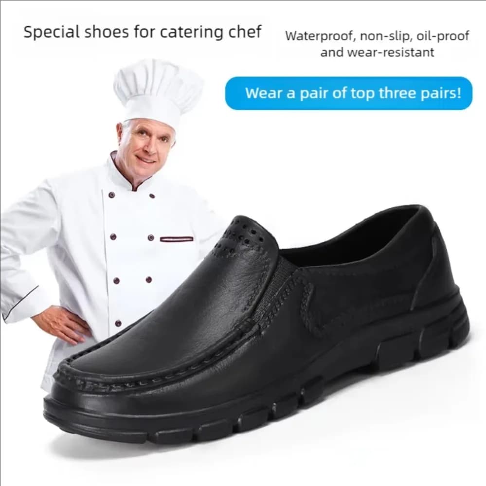 Nuove scarpe casual leggere di grandi dimensioni Scarpe da cuoco antiscivolo e antiscivolo da uomo Scarpe da guida con un staffa Scarpe da giardino morbide