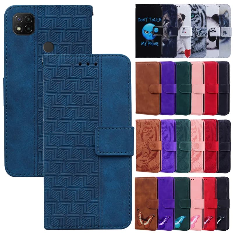 Custodia in pelle per Xiaomi Redmi 9C NFC Custodia a portafoglio con vibrazione magnetica per Redmi9C Nfs 9CNFC Redmi9 C Fundas Custodie per telefoni con slot per schede