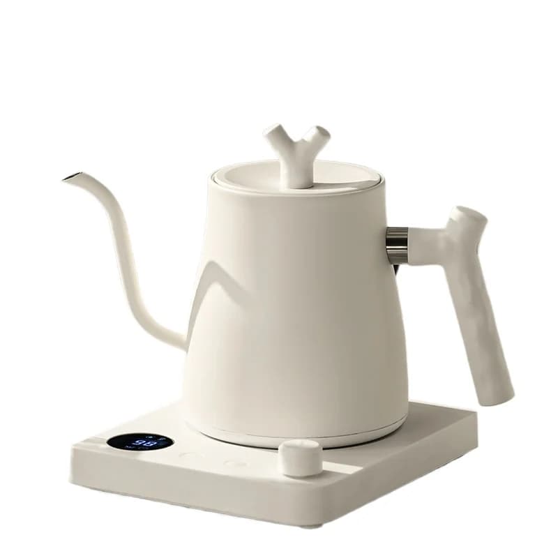 Bollitore elettrico da 1000 W per uso domestico Caffettiera in acciaio inossidabile 304 Regolazione intelligente della temperatura Display a LED Sicuro antiscottatura
