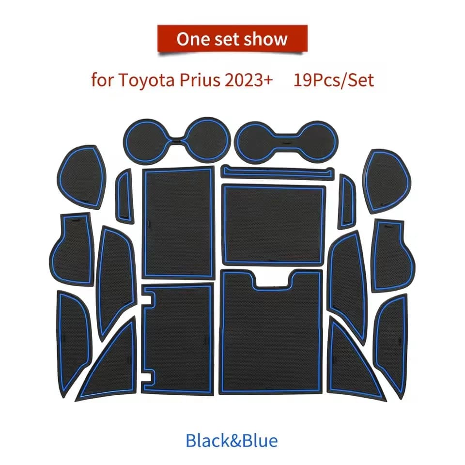 For Toyota Prius 60 2023 2024 Anti-slip Gate Slot Zerbino Door Slot Pad Wallet Accessories Interior Cars