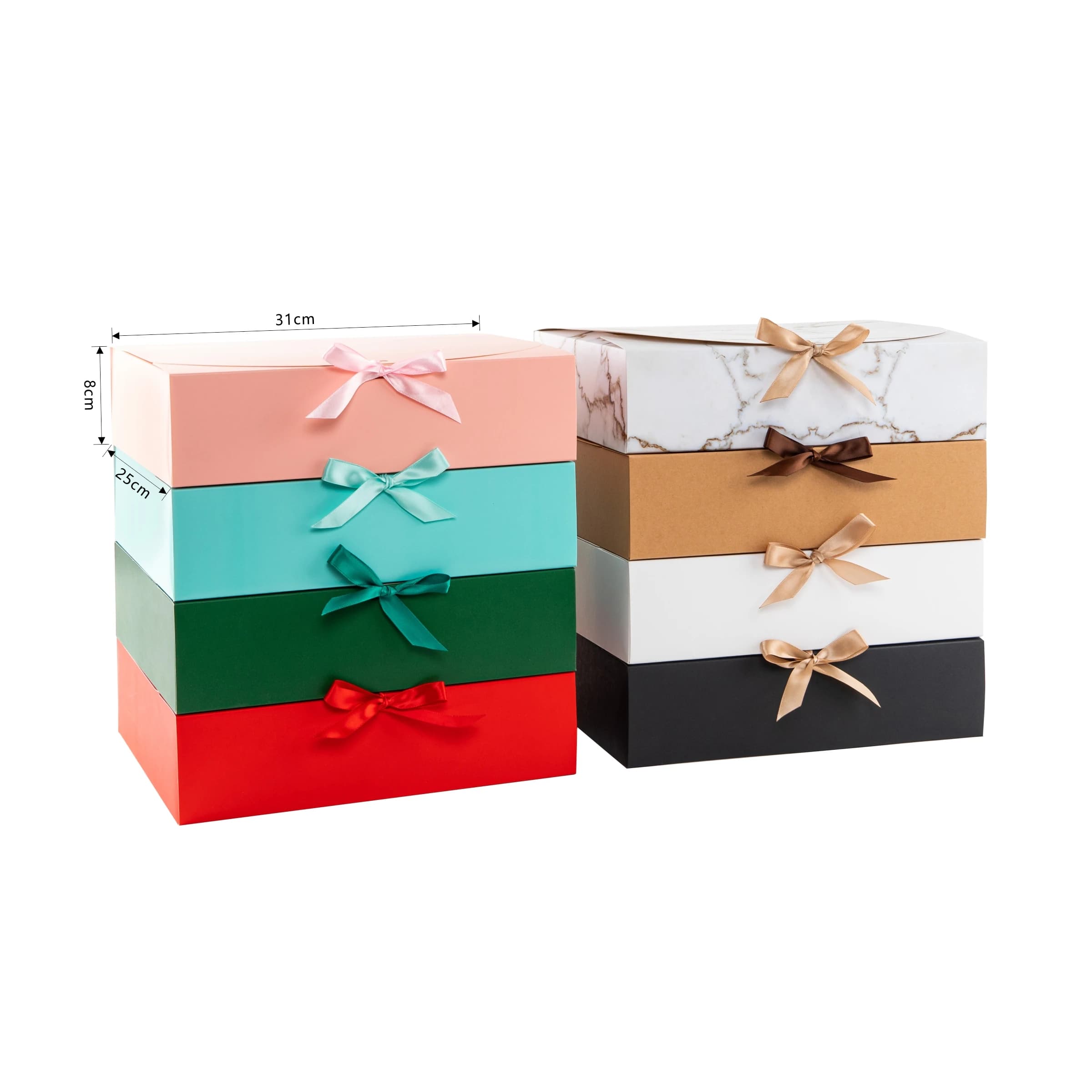 StoBag 5 pezzi confezione regalo bianca/rosa matrimonio festa di compleanno bomboniere vestiti stoccaggio biscotti fatti a mano imballaggio supporto personalizzazione