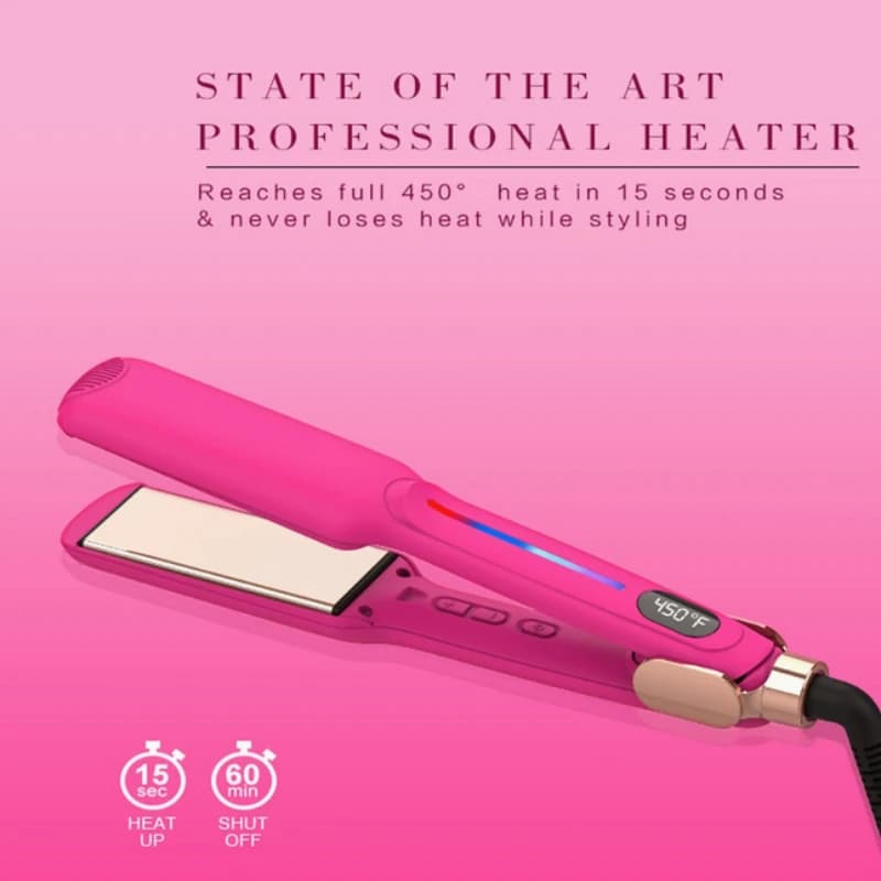 Infrared Hair Plate with Titanium Plates, Rapid Heating, Iron Plate 230°C / 450 ° Professional Styling Tool in Salone 110V-240V